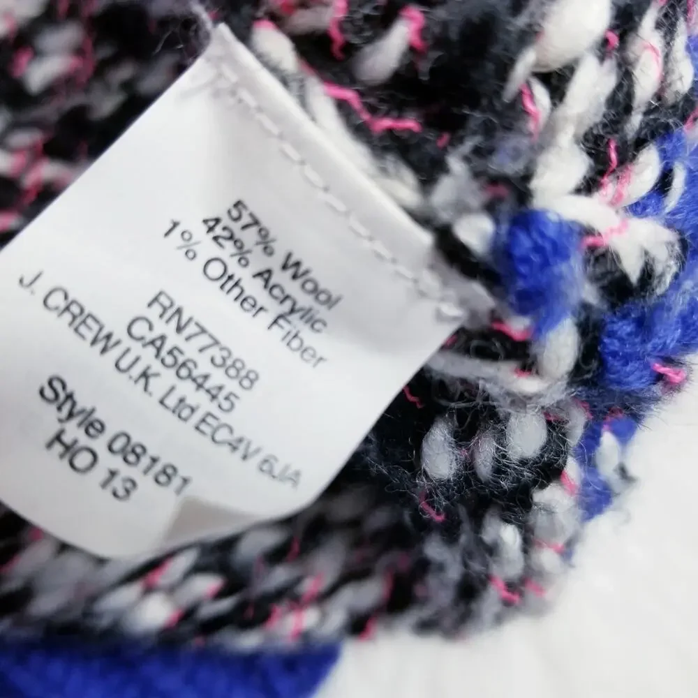 J. Crew Crew neck Wool Blend Sweater Long Sleeves